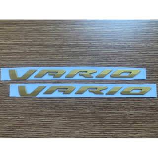 Tem chữ nổi Vario màu vàng đồng đời 2022-23_Decal