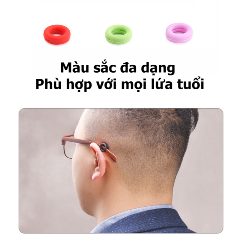CT101 Cài tai, Cài đuôi kính chống tuột, làm êm tai, cố định kính khi chơi thể thao, hình tròn tiện lợi