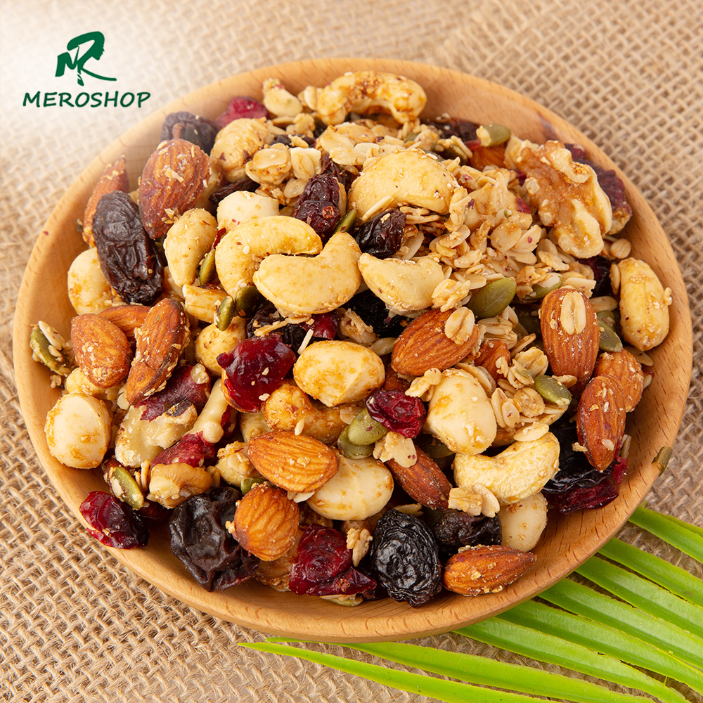 500GRAM GRANOLA 70% HẠT 30%YẾN MẠCH