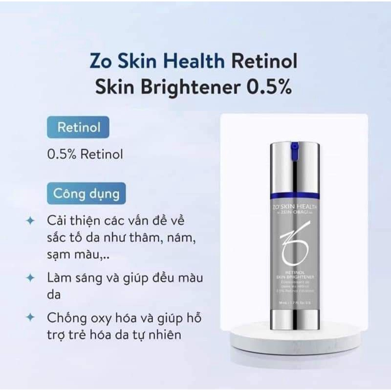 Kem chống lão hóa làm trắng tái tạo da Retinol Skin Brightener 0.25 0.5 1.0 Re 0.5% Re 1%