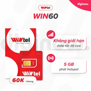 Sim data 4g wintel giá rẻ không giới hạn tốc độ cao 1 tháng duy trì chỉ từ 60k sim trọn đời có esim