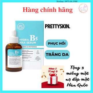 Tinh chất serum phục hồi dưỡng trắng Hydra Max Serum B5 Prettyskin 50ml