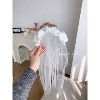 Bờm ren hoa cho bé gái