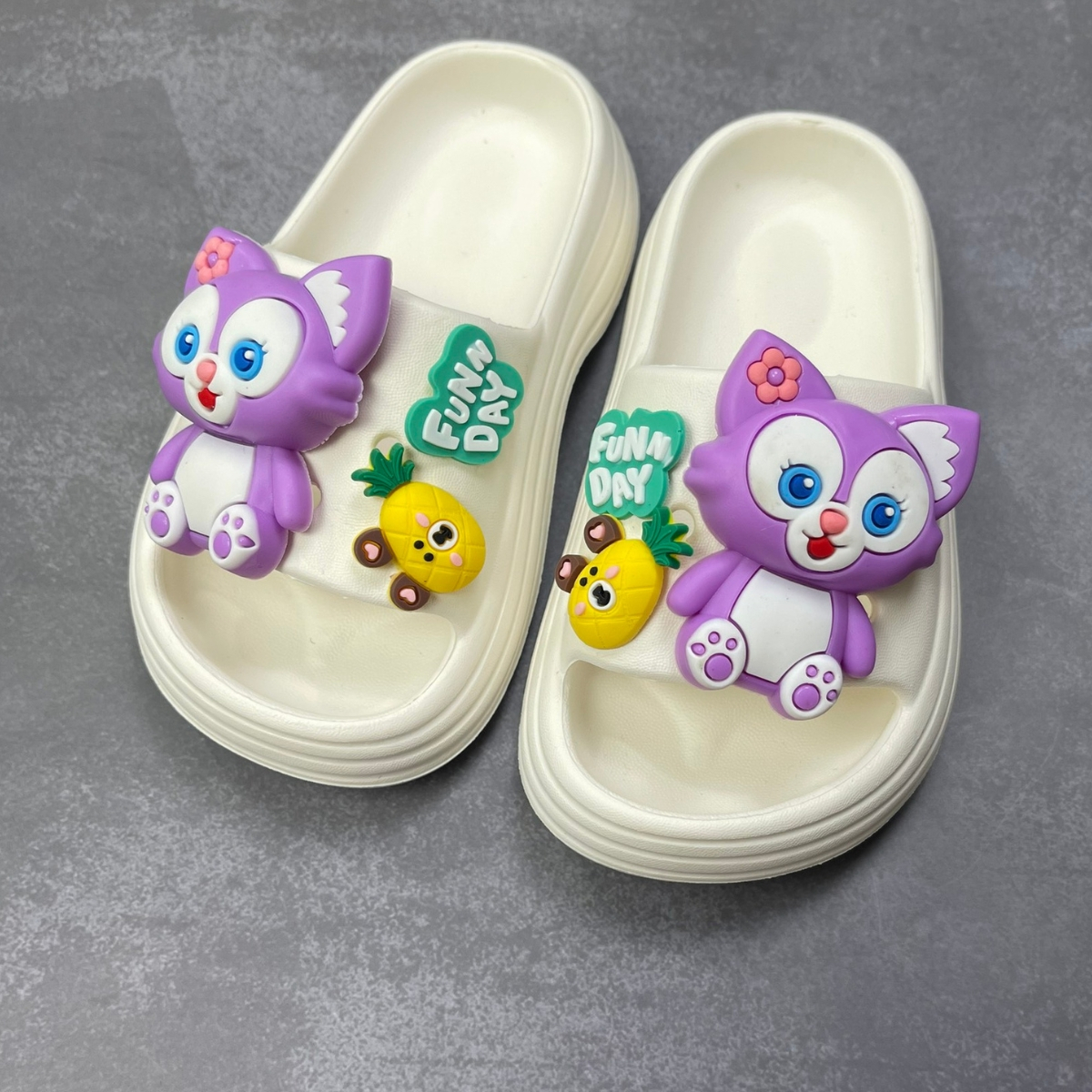 Dép lê đế kếp bé trai siêu nhẹ sticker nổi  đủ màu