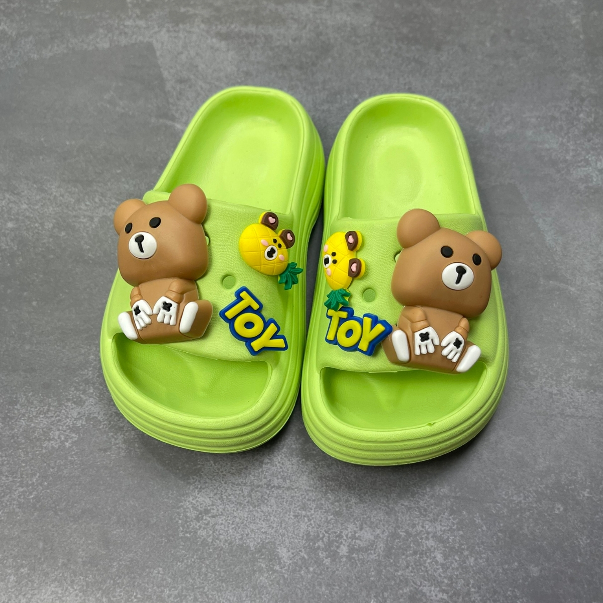 Dép lê đế kếp bé trai siêu nhẹ sticker nổi  đủ màu