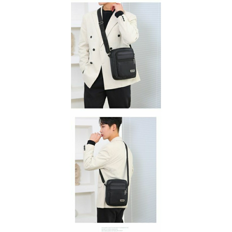 Túi đeo chéo nam 4 ngăn đựng vừa ipad