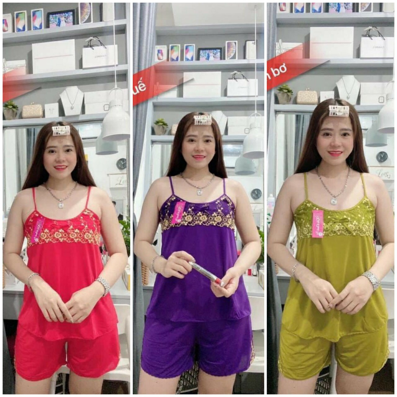 Freeship_ Đồ Bộ Nữ Bộ Thun Lạnh Nữ Dây Nhuyễn Đùi Mặc Nhà Cao Cấp Từ 40kg-70kg