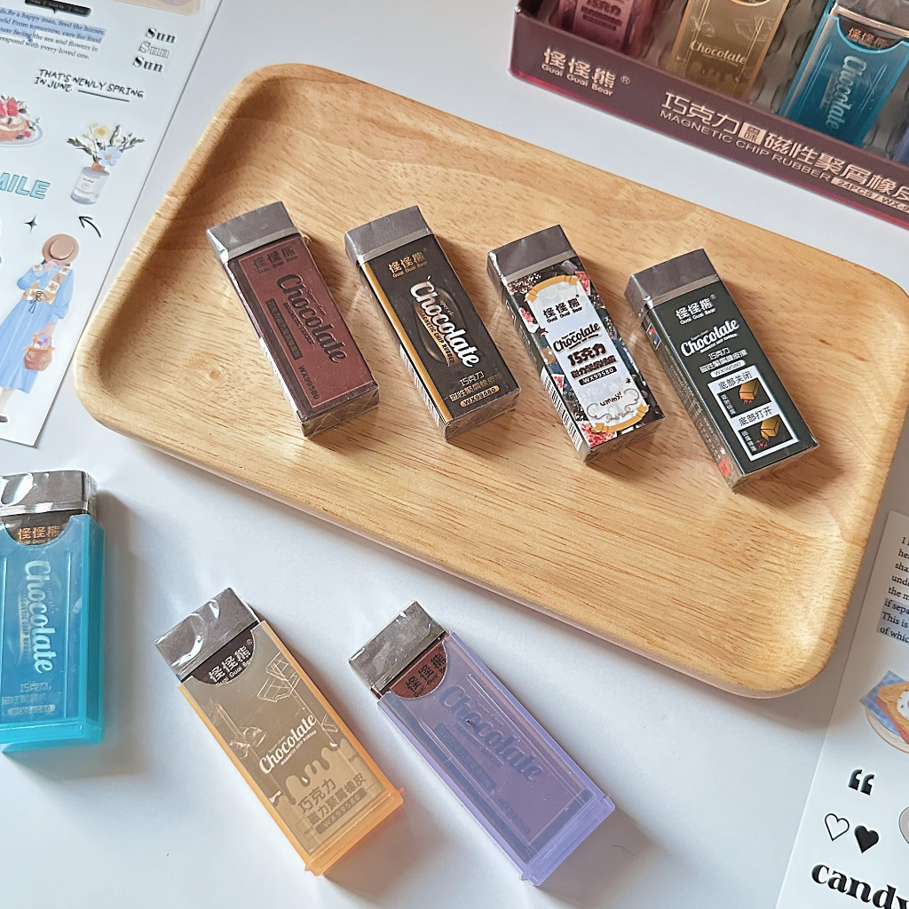 Tẩy chì hình thanh Chocolate siêu sạch TSCL