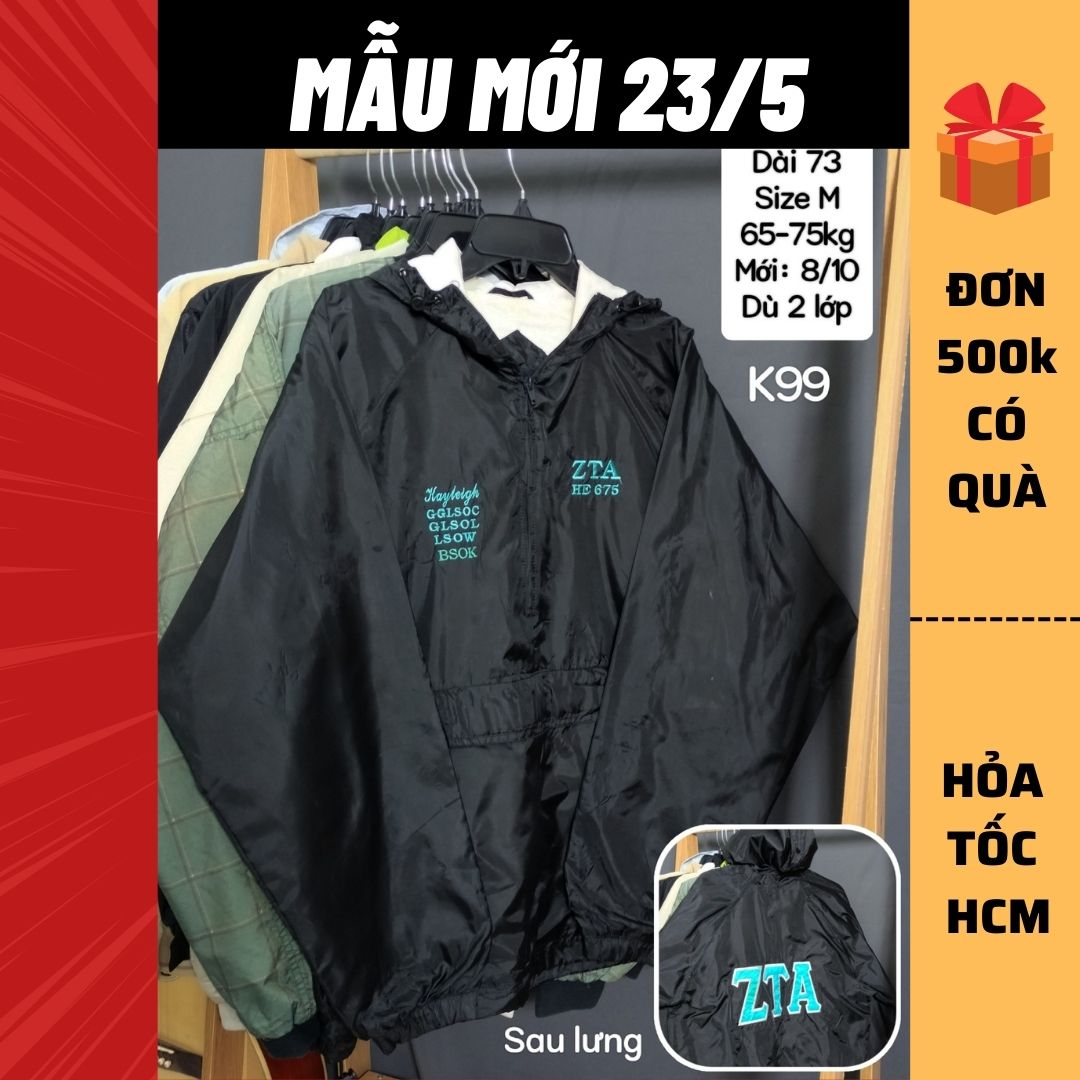 Áo khoác si nam nữ, jacket 2hand, unisex[Gò Vấp/Hỏa tốc]