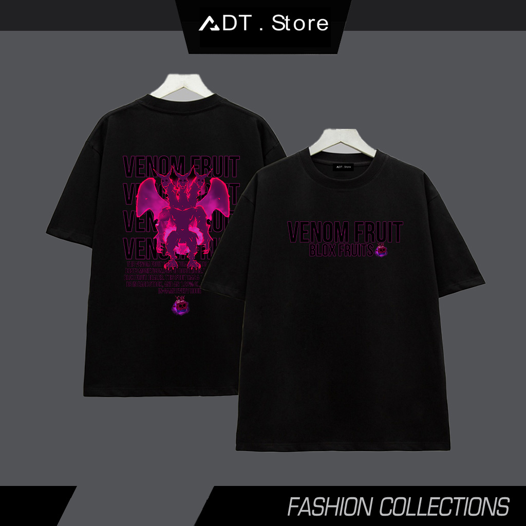 Áo Thun Trái Venom Fruit Blox Fruits  - Vải thun thoáng mát - có size trẻ em