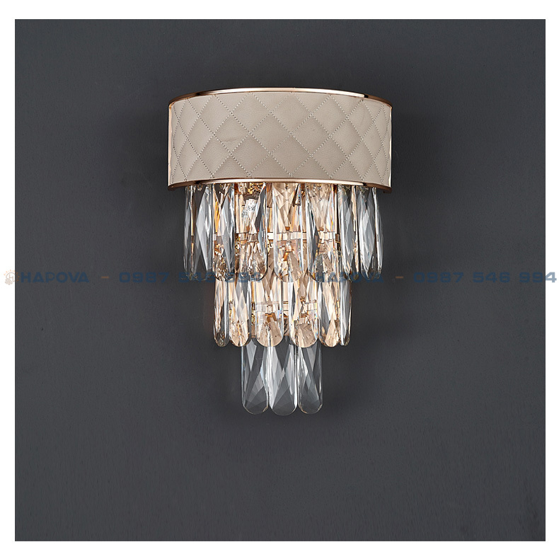 Đèn tường pha lê phòng ngủ HAPOVA ABUW 8123
