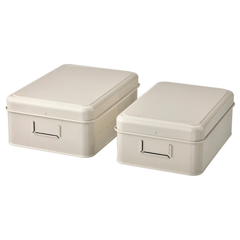 Hộp để đồ 2pcs PLOGFÅRA IKEA chính hãng
