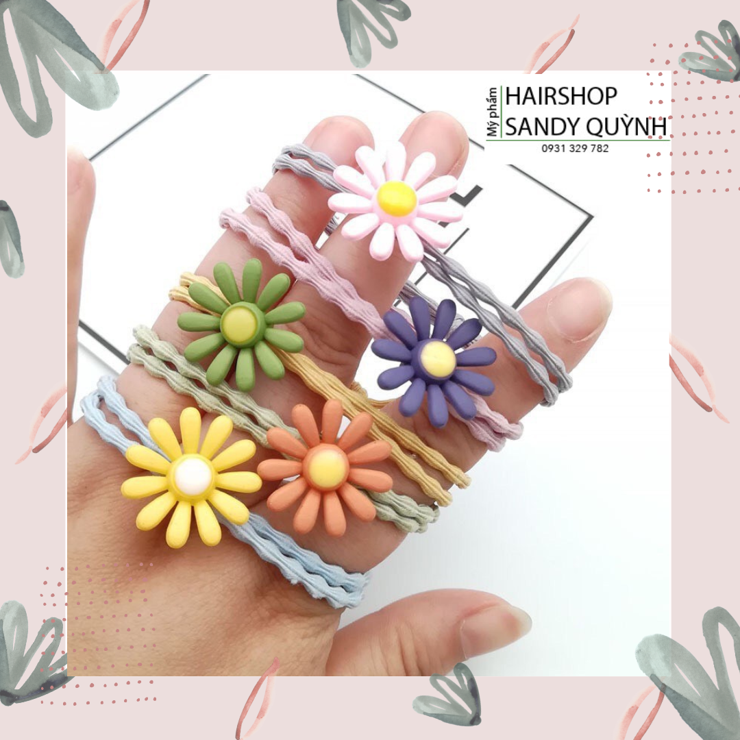 💖💖Dây thun cột tóc Handmade phong cách Hàn Quốc dễ thương ( màu ngẫu nhiên)💖💖