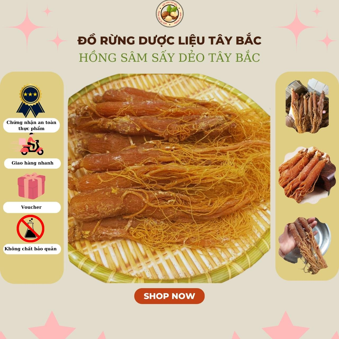 Củ Nhân Sâm ( Hồng Sâm ) Hàn Quốc sấy dẻo - trọng lượng 1kg - Sản phẩm cực kỳ tốt cho sức khỏe