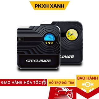 Bơm lốp ô tô STEELMATE, Cảm Biến Hơi Tự Ngắt Màn Hình Kỹ Thuật Số BH 12 Tháng