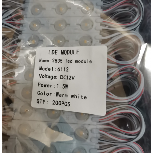 Led hắt 3 bóng 2835 12V 6112 dây 20 thanh trang trí biển quảng cáo, hắt âm tường, trang trí viền cửa hàng tòa nhà