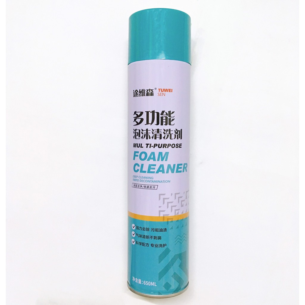 Chai xịt bọt vệ sinh nội thất ô tô FOAM CLEANER loại 650ML