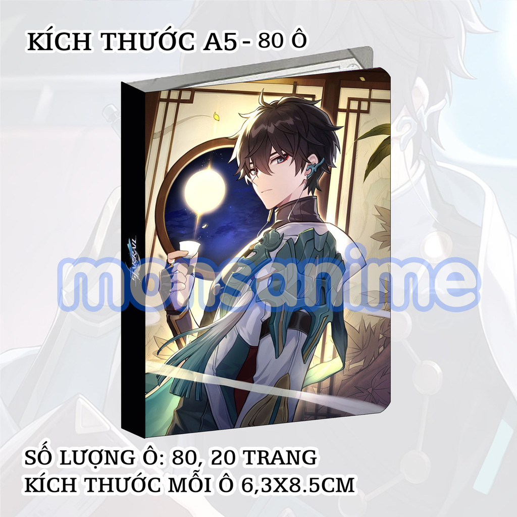 Album A5 đựng card Honkai Impact Star Rail các nhân vật 80 ô sổ binder anime game sưu tập
