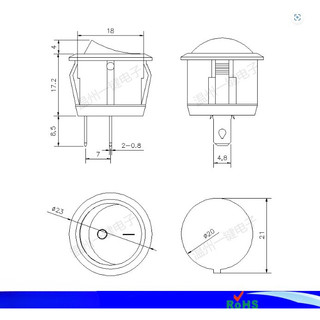 Công tắc tròn 2 chân, 3 chân