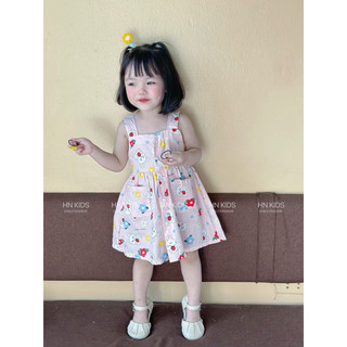 Váy thô lụa siêu xinh cho bé gái