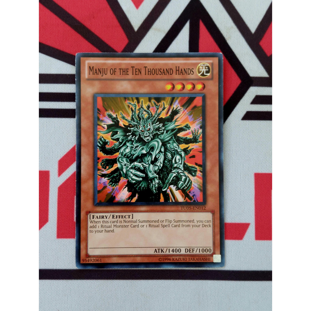Thẻ Bài Mint90 Yugioh Monster Manju of the Ten Thousand Hands - TU05-EN012 - Common