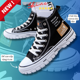 Giày Convers Custom đế cao cấp, Giày sneaker nam WAN ZUME 1970s đen trắng cao cổ QUẢNG CHÂU