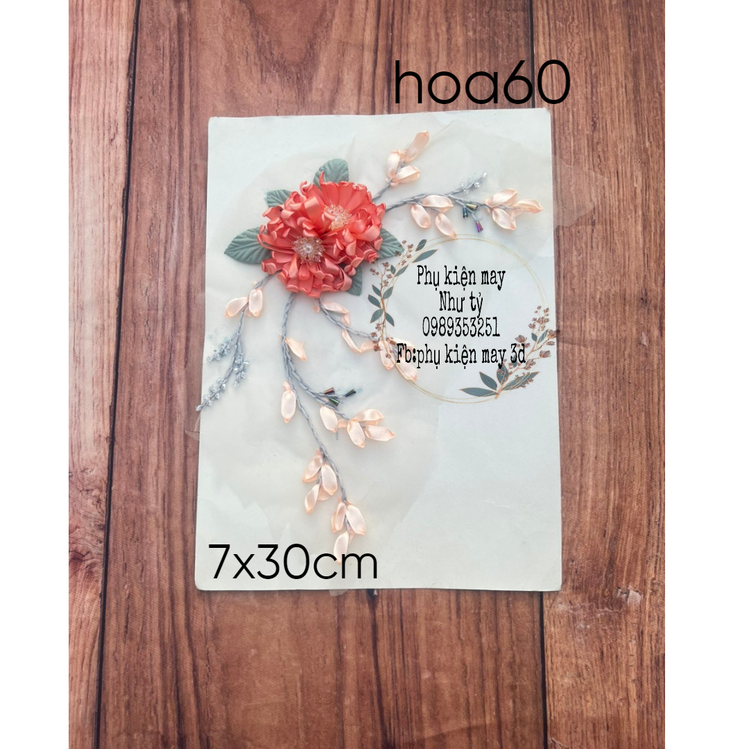 ren ruy băng 2 hoa cúc xinh xắn