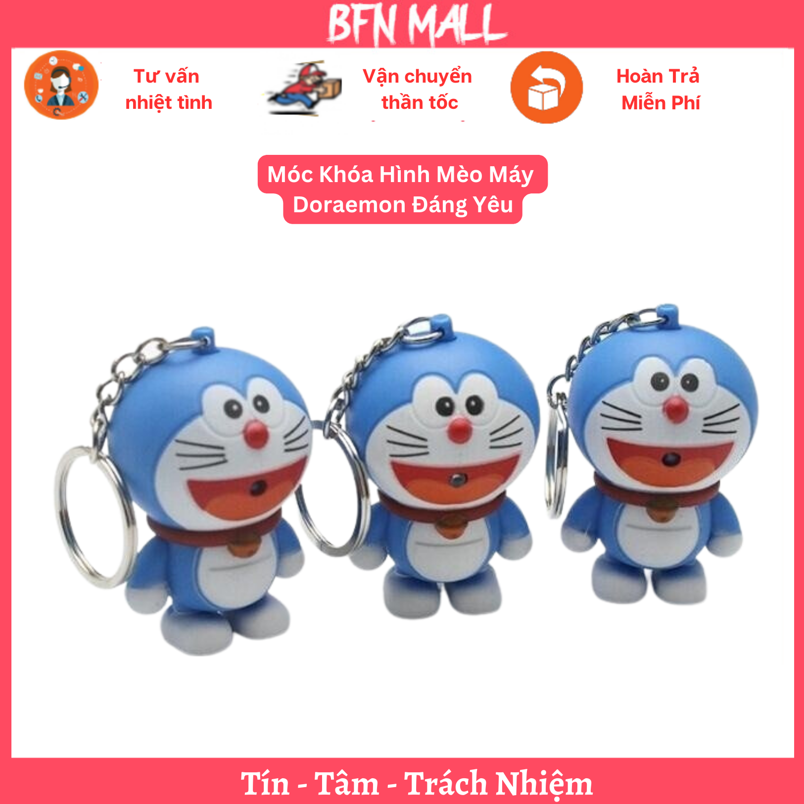 Móc Khóa Hình Mèo Máy Doraemon Đáng Yêu