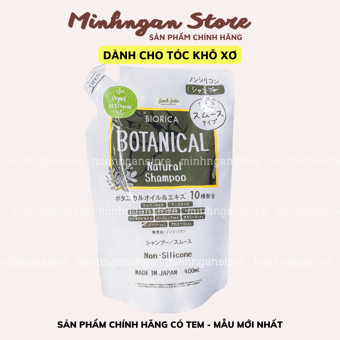 CHÍNH HÃNG Gội xả Hatomugi Botanical Nhật Bản phồng tóc kiềm dầu