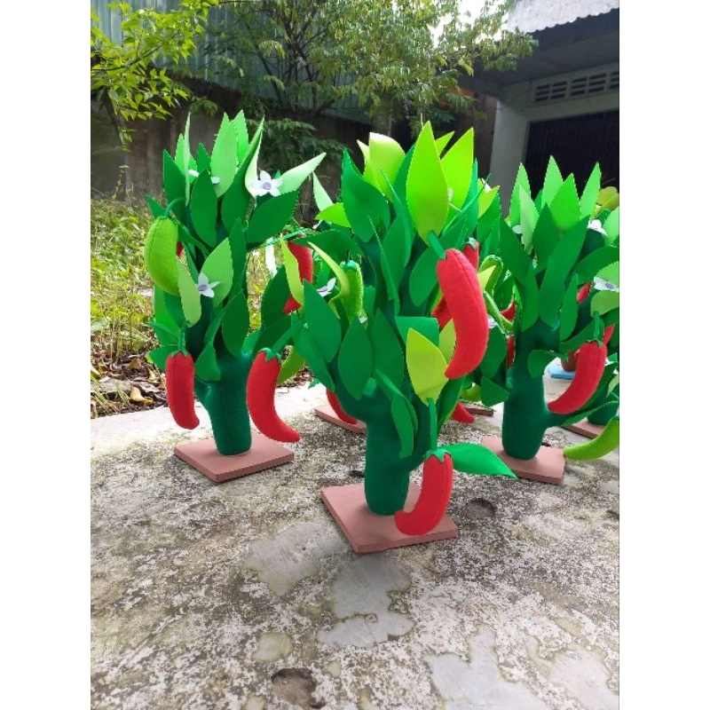 Mô hình cây bằng nỉ nhồi bông