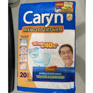 CARYN MIẾNG LÓT TIẾT KIỆM BỔ SUNG, TIẾT KIỆM siêu thấm 20M [HÀNG CARYN CHÍNH HÃNG] [GIAO HOẢ TỐC]