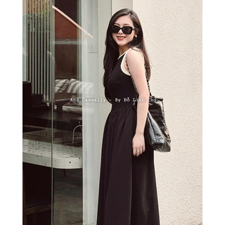 And Casually / váy yếm liền mix màu