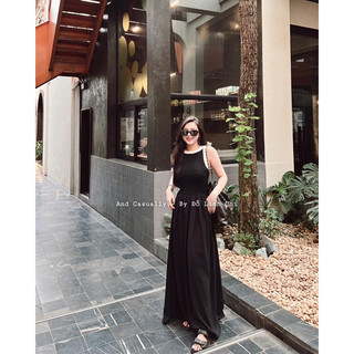 And Casually / váy yếm liền mix màu