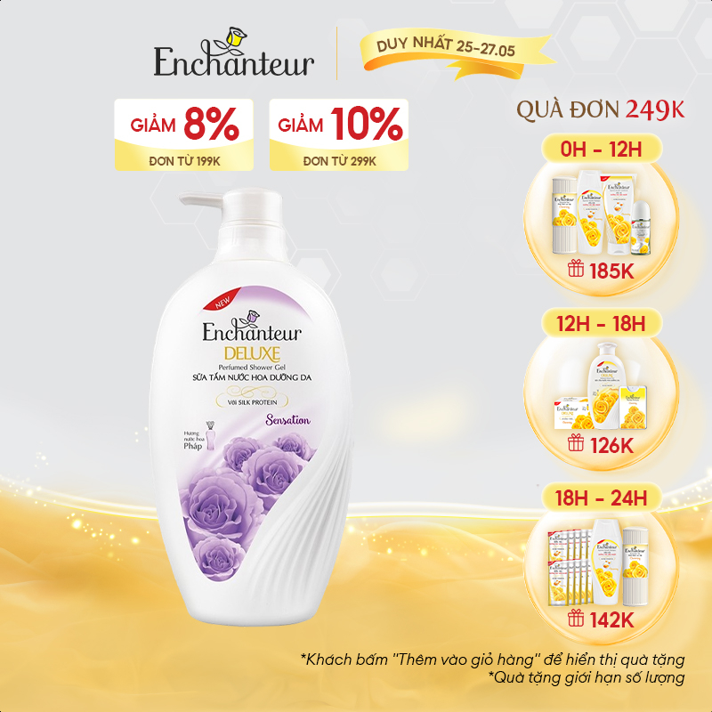 Sữa tắm nước hoa Enchanteur Sensation 900gr