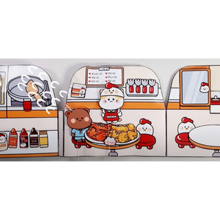 (SÁCH SQUISHY NHỒI BÔNG) Tiệm bán gà chiên