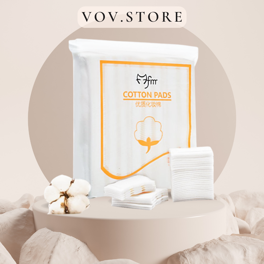 Bông tẩy trang, bông tẩy trang 222 miếng cotton pads bông tự nhiên mềm mịn