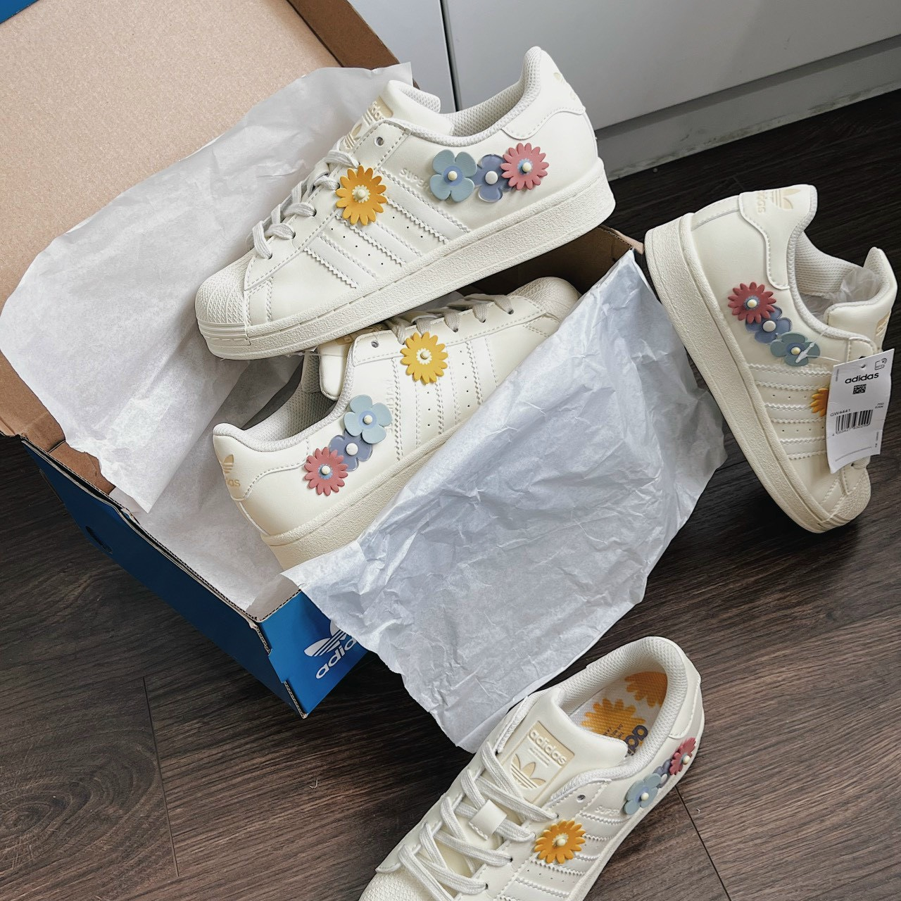 Giày sneaker Adi.das superstar hoa cúc-Full box Hàng 11