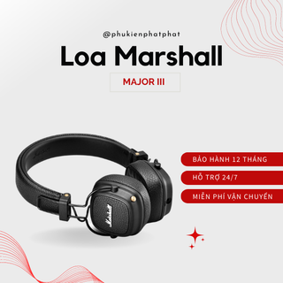 Tai nghe bluetooth chụp tai marshall major iii - kết nối không dây, new 100% bh 12 tháng