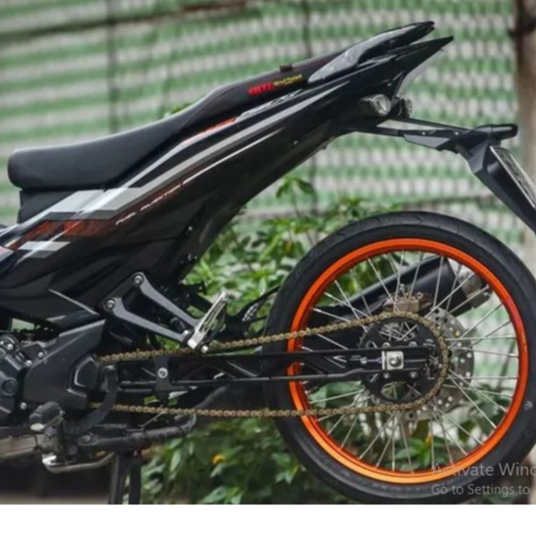 Tem Rời Ex 150 Hoa Văn Cam Đen 2022