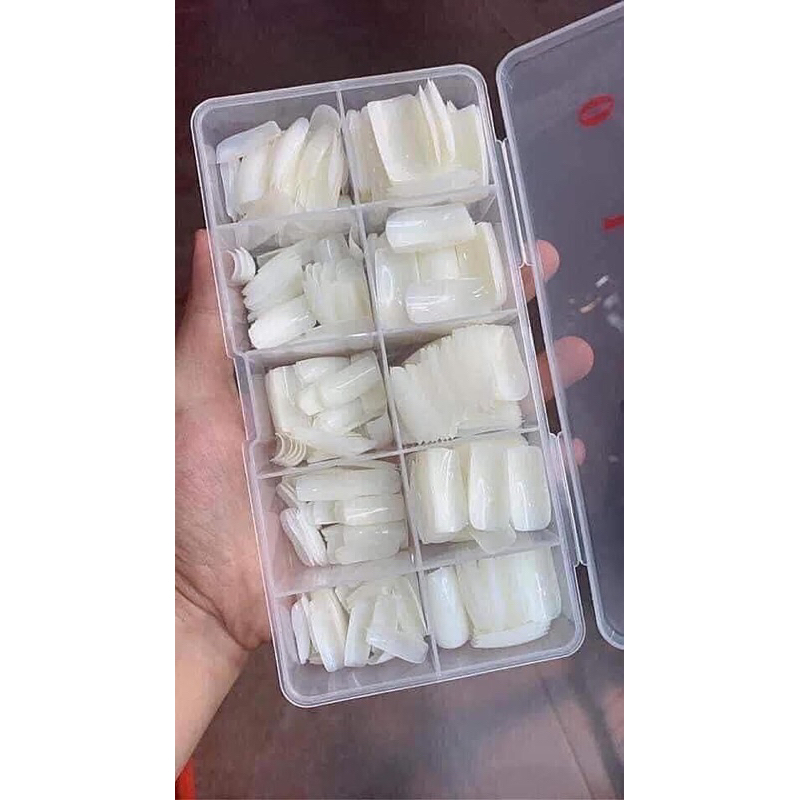 Móng Chân giả fom dài đủ các size 1 hộp 500 móng