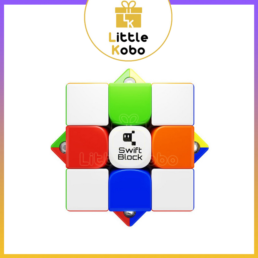 Rubik Gan Swift Block 355S 3x3 Rubic Gan Budget Cube Có Nam Châm Khoan Lỗ Stickerless Đồ Chơi Trí Tuệ Trẻ Em