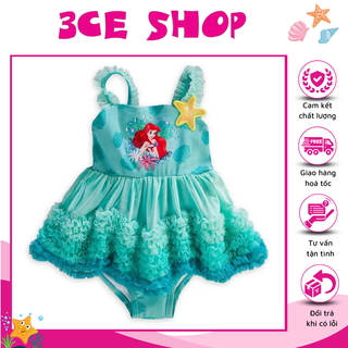 Bộ bơi tiên cá xoè bồng bềnh cho bé gái tặng kèm mũ bơi