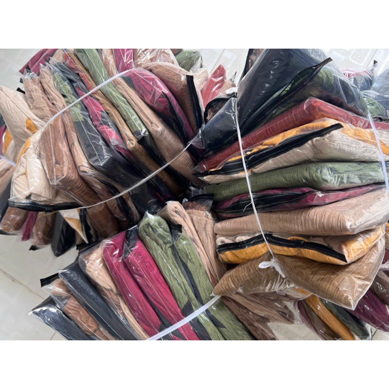 Set Áo Yếm Ống Jeans Nhún Mocking Dáng Xoè + Quần Short Tuyết Nhung