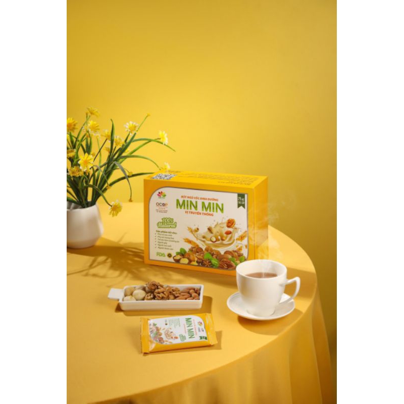 Ngũ cốc min min chính hãng hộp 25 gói cho mọi lứa tuổi - rubykids79