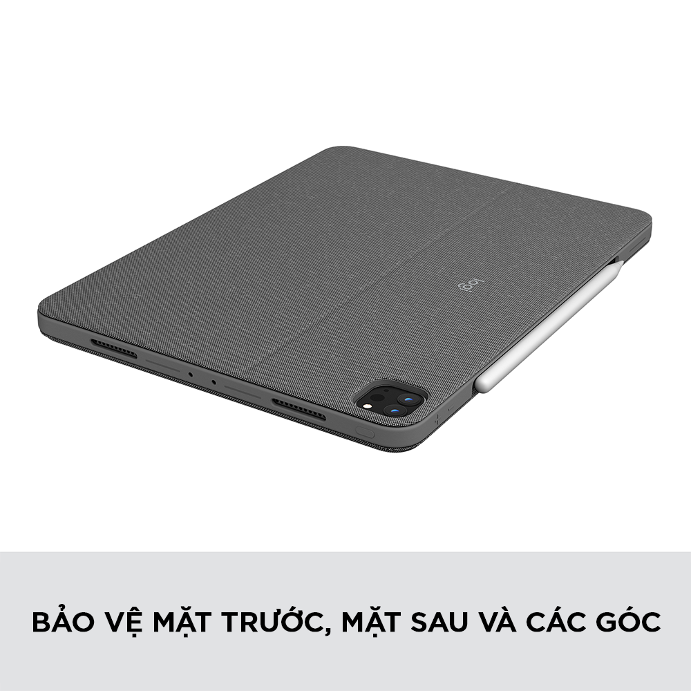 Bao da kèm bàn phím Logitech Combo Touch dành cho iPad Pro 11 inch | 12.9 inch & Bút cảm ứng Logitech Crayon