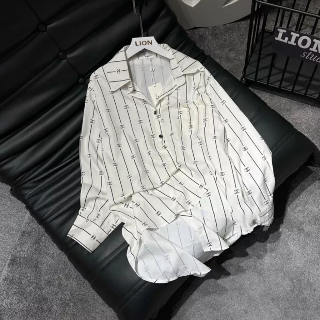 Áo Sơ Mi Nữ Chữ C 🔸 Form Rộng, Chất Cotton, Thoáng Mát, A308