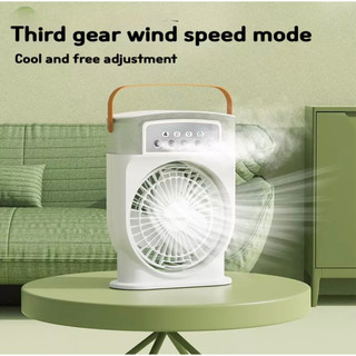 Quạt phun sương tích điện mini để bàn