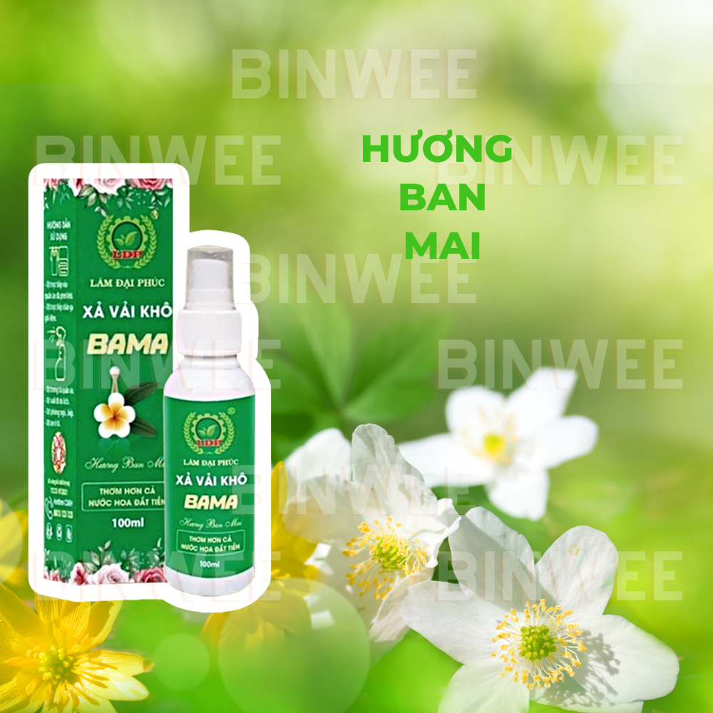Xả vải khô xịt thơm quần áo Lâm Đại Phúc hương nước hoa Luxury siêu thơm bám vải lâu hơn 48h