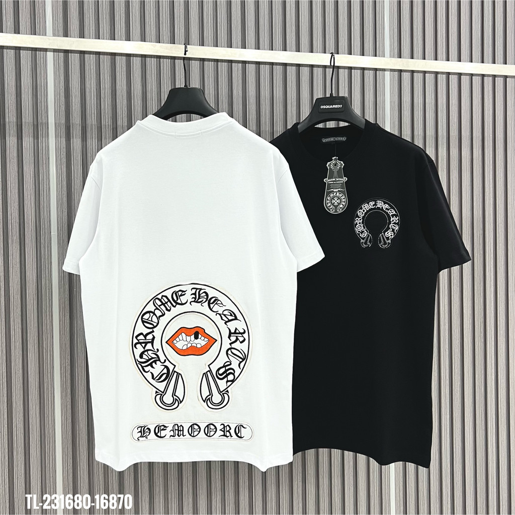 🔥HOT🔥Áo thun Chrome Hearts họa tiết thêu thiết kế hot trend Nam nữ New 2023