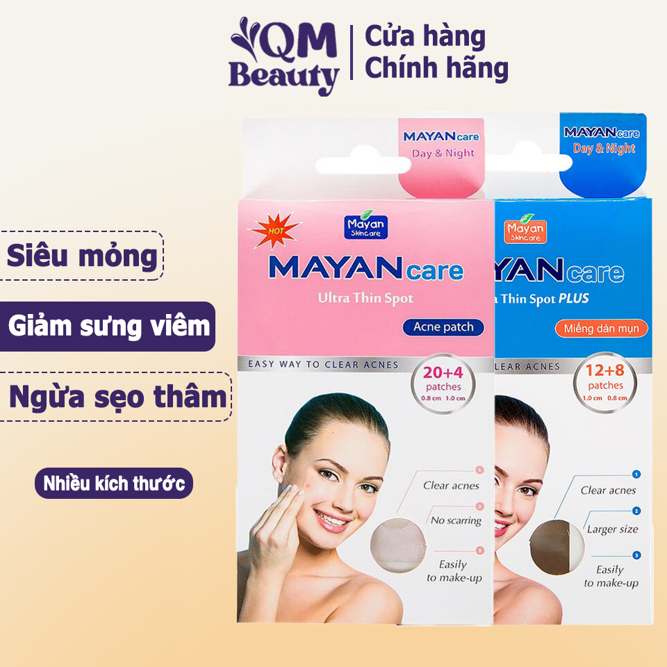 Miếng dán mụn Mayan Ultra Thin Spot giảm viêm, giảm sưng hiệu quả trong 48h